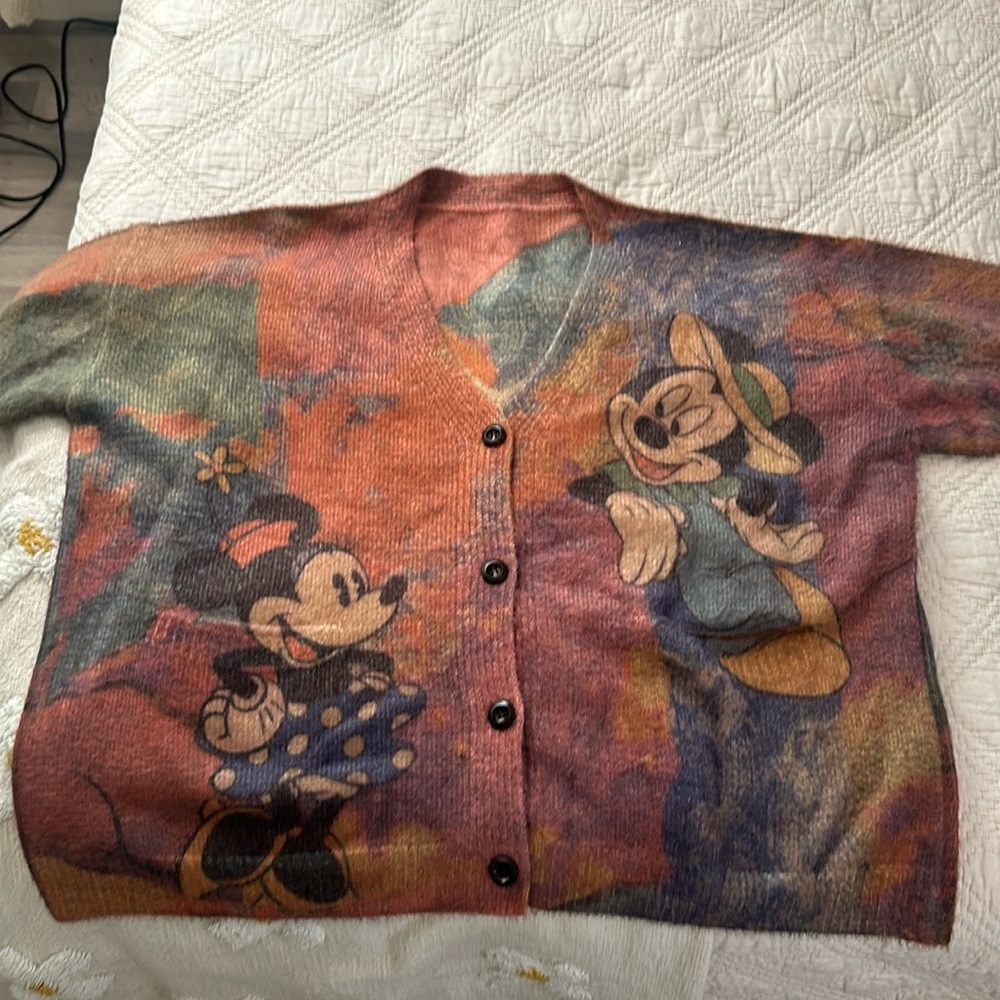 Disney Mickey & Minnie Cardigan Sweater